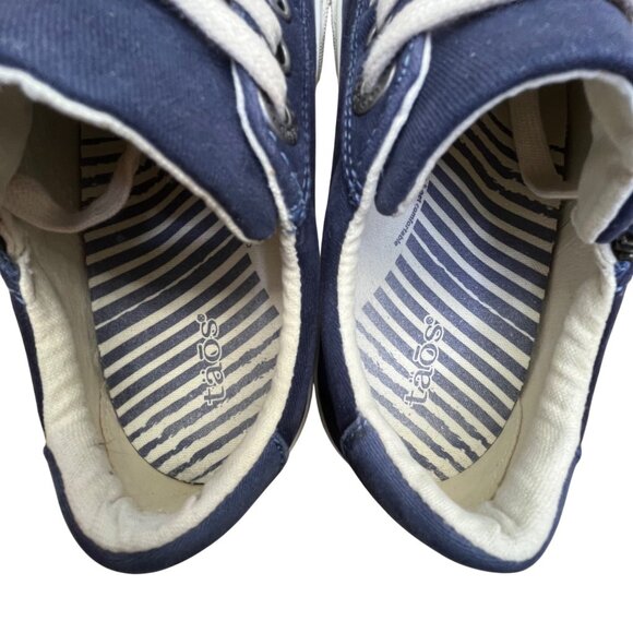 Taos Women's Navy Canvas With Zipper & Lace-Up Closure 2 Soul Sneakers Size 6 - Picture 6 of 8